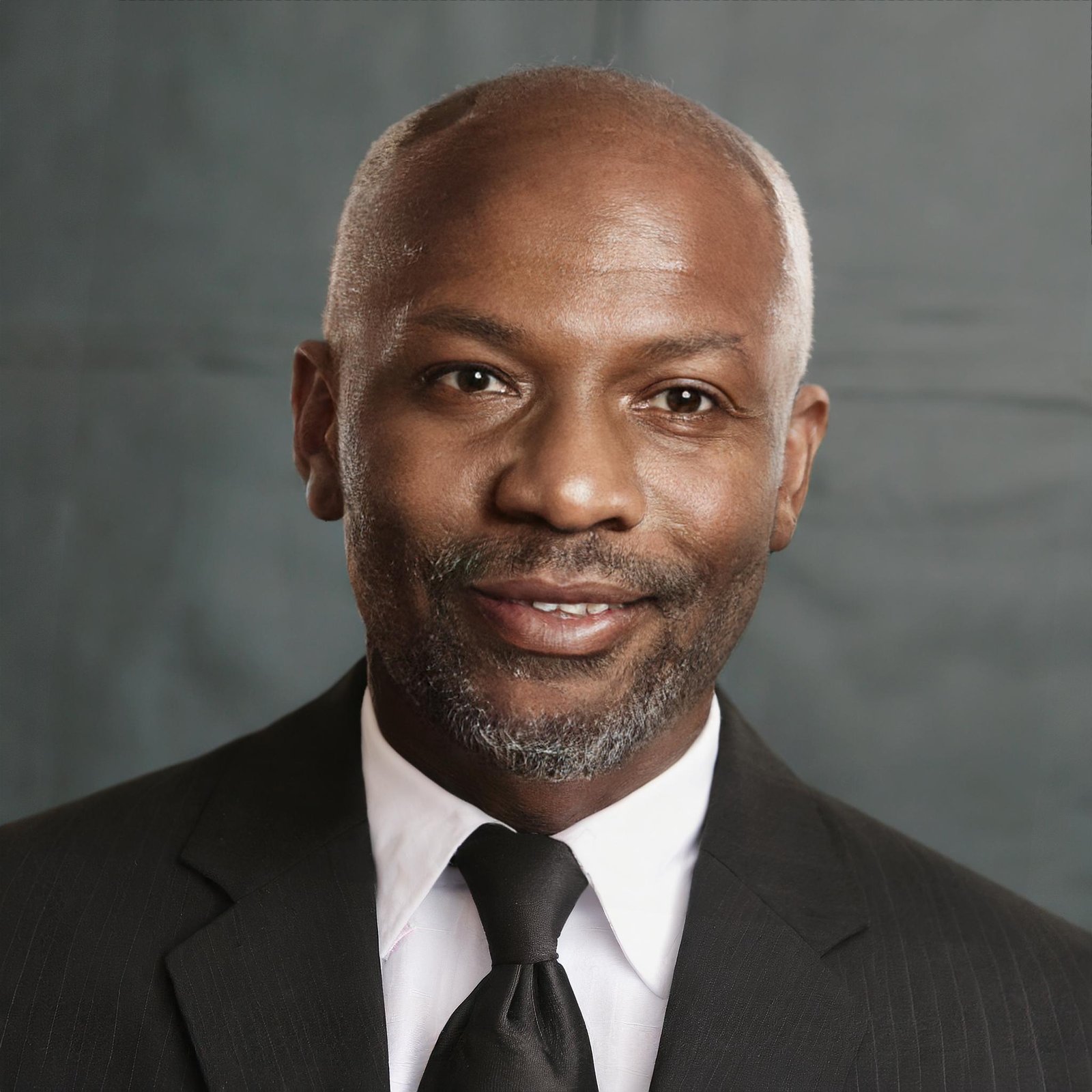 Firefly African American elder men headshot with a black suit 78394